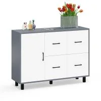 Комод 125-1204 графит/белый Комод 125-1204 графит/белый