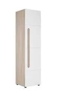 Шкаф 1-створчатый Палермо-3 ШК-008 ясень шимо светлый/белый глянец