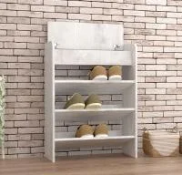 Обувница открытая 600 бетон светлый Обувница открытая 600 бетон светлый