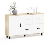 Комод 125-1504 дуб сонома/белый Комод 125-1504 дуб сонома/белый