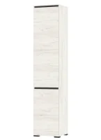 Пенал Гретта 2С дуб крафт белый/антрацит