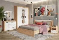 Спальный гарнитур Адель дуб крафт золотой/белый Спальный гарнитур Адель дуб крафт золотой/белый