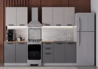 Кухня Фортуна 2,0 бежевый/графит