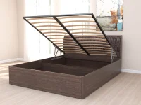 Кровать с подъёмным механизмом 1,6 Кэт-4 арт. 033 М1 венге/caiman темный Кровать с подъёмным механизмом 1,6 Кэт-4 арт. 033 М1 венге/caiman темный