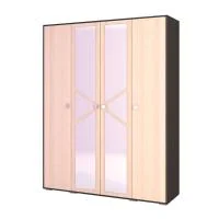 Шкаф 4-створчатый Ненси-2 венге/дуб молочный