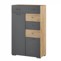 Комод Дублин гикори рокфорд/графит серый Комод Дублин гикори рокфорд/графит серый