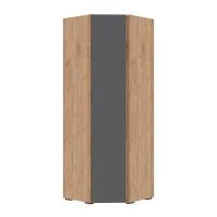 Шкаф угловой Хелен ШК-04 серый графит/дуб крафт золото Шкаф угловой Хелен ШК-04 серый графит/дуб крафт золото