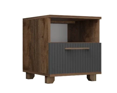 Тумба прикроватная Копенгаген с ящиком дуб самдал/серый графит Тумба прикроватная Копенгаген с ящиком дуб самдал/серый графит