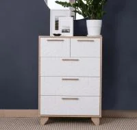 Комод Амстердам дуб сонома/белый матовый Комод Амстердам дуб сонома/белый матовый