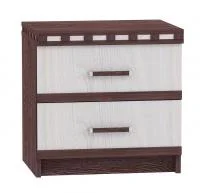 Тумба прикроватная с 2-мя ящиками Ольга-13 ясень анкор темный/ясень анкор светлый Тумба прикроватная с 2-мя ящиками Ольга-13 ясень анкор темный/ясень анкор светлый