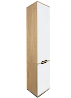 Шкаф пенал со штангой №31 дуб сонома/белый