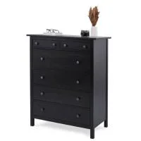 Комод 6 ящиков Кымор черный Комод 6 ящиков Кымор черный