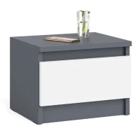 Тумба прикроватная с ящиком ТПМ 400.1 графит/белый Тумба прикроватная с ящиком ТПМ 400.1 графит/белый