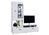 Центральная секция Нэнси New белый/белый глянец