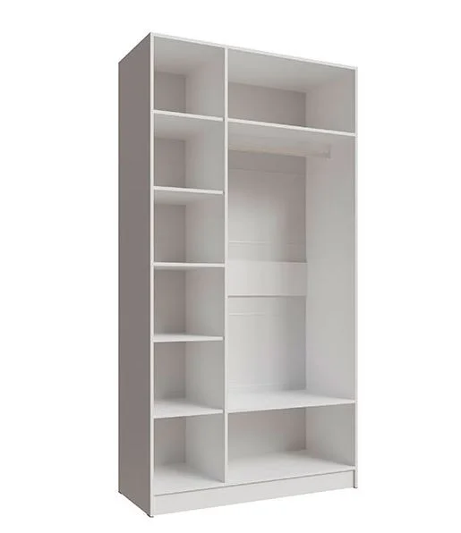 Шкаф Мадрид 1,2 с зеркалом белый