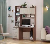 Стол компьютерный ПКС-5 ясень шимо темный/ясень шимо светлый