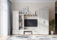Модульная гостиная Гранд дуб крафт белый
