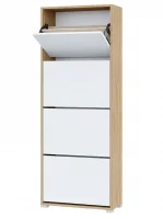 Обувница Домино XXL дуб крафт золотой/белый Обувница Домино XXL дуб крафт золотой/белый