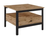 Стол журнальный Лофт дуб вотан/черный Стол журнальный Лофт дуб вотан/черный