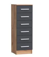 Комод Мартина 400 дуб крафт/графит Комод Мартина 400 дуб крафт/графит