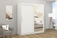 Шкаф-купе с зеркалом 2,0 арт. 007 белый