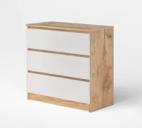 Комод Охта Лайт 800.3 дуб вотан/белый Комод Охта Лайт 800.3 дуб вотан/белый