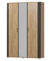 Шкаф 3х-створчатый Ольга-2 дуб золотистый/антрацит