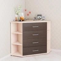 Комод Катрин-7 дуб молочный/венге Комод Катрин-7 дуб молочный/венге