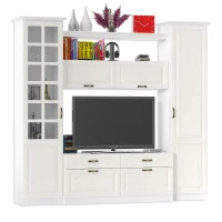 Набор мебели 6 Ливерпуль ясень ваниль/белый