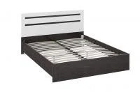 Кровать Фьюжн венге/белый глянец Кровать Фьюжн венге/белый глянец