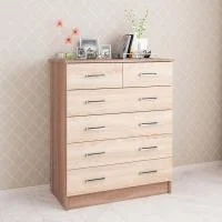 Комод Катрин-5 ясень шимо/дуб сонома Комод Катрин-5 ясень шимо/дуб сонома