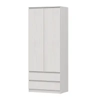 Шкаф двухстворчатый комбинированный Бриз-1 ясень анкор светлый