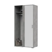 Шкаф Денвер ШК-04 ателье светлый/белый