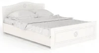 Кровать Онега дуб беленый/белый вельвет Кровать Онега дуб беленый/белый вельвет