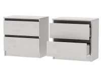 Тумба 2 ящика Кэт-1 ясень анкор светлый/графит Тумба 2 ящика Кэт-1 ясень анкор светлый/графит