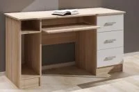 Стол письменный ПКС-4 дуб сонома/белый глянец