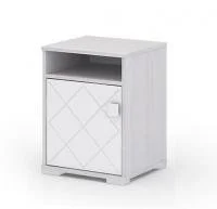 Тумба прикроватная Сальма ТБ 021 анкор/белый глянец Тумба прикроватная Сальма ТБ 021 анкор/белый глянец