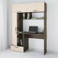 Стол компьютерный Квартет-11 венге/дуб молочный