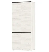 Шкаф Гретта 4С дуб крафт белый/антрацит