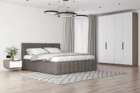 Кровать Лана 160х200 с подъемным механизмом, велюр шоколад Кровать Лана 160х200 с подъемным механизмом, велюр шоколад