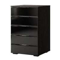 Комод Алекса венге/лакобель черный Комод Алекса венге/лакобель черный