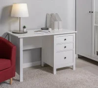 Стол письменный Сага белый