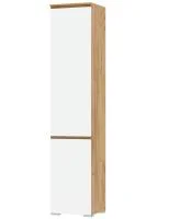 Пенал Гретта 2С дуб крафт золотой/белый