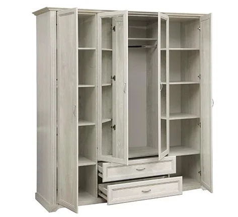 Шкаф для одежды Сохо 32.01 бетон пайн белый