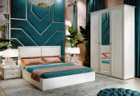 Модульная спальня Престиж-2 сандал светлый Модульная спальня Престиж-2 сандал светлый