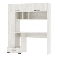 Компьютерный стол ПКС-1 дуб крафт белый