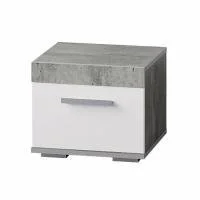Прикроватная тумба Инстайл ТБ-23 бетон/белый Прикроватная тумба Инстайл ТБ-23 бетон/белый