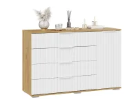 Комод комбинированный Хилтон дуб крафт золотой/белый матовый Комод комбинированный Хилтон дуб крафт золотой/белый матовый