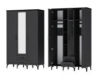 Шкаф Шарм ШК-3 антрацит/рамка