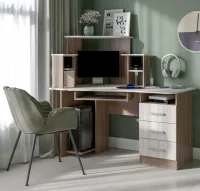 Стол компьютерный №1 шимо темный/шимо светлый